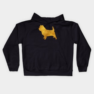 Cairn Terrier golden art Kids Hoodie